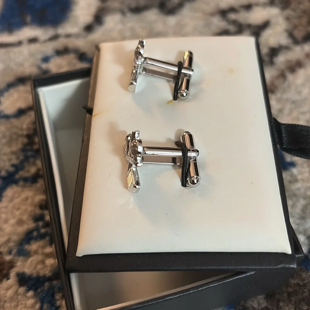 Silver Golfer Cuff Links